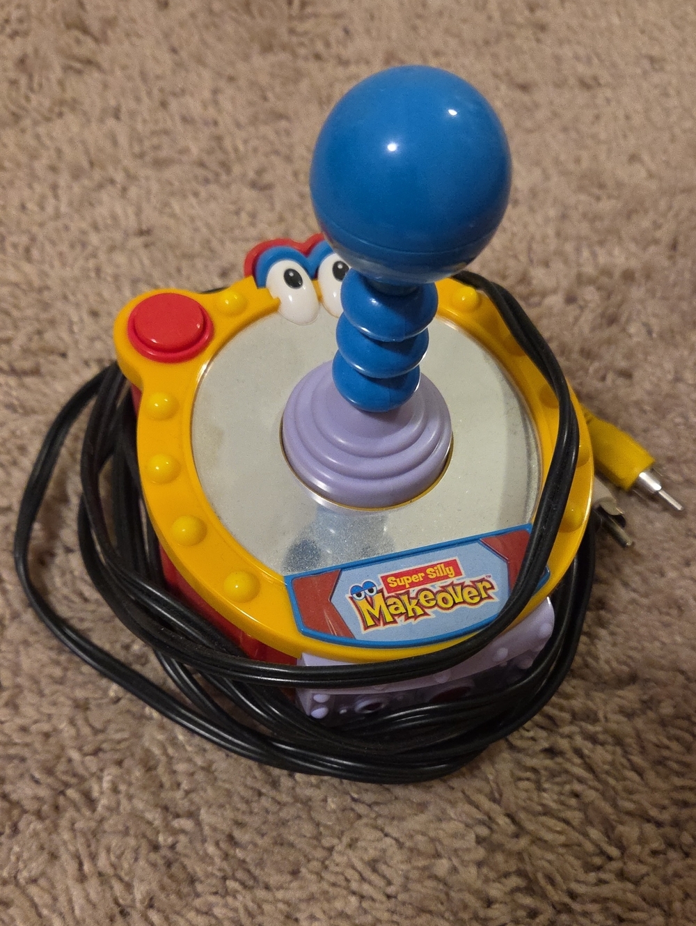 Kids Toy - Blue & Yellow Plug N Play Console - Missing Bottom Battery Cover